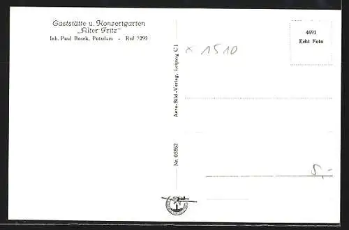 AK Potsdam, Gasthaus & Konzertgarten Alter Fritz