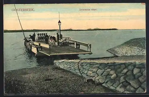 AK Oosterbeek, Drielsche veer, Fähre legt an