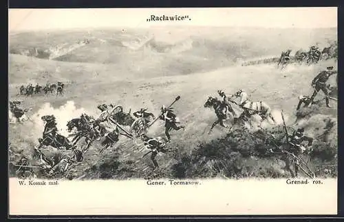 AK Polnische Kavallerie und Artillerie