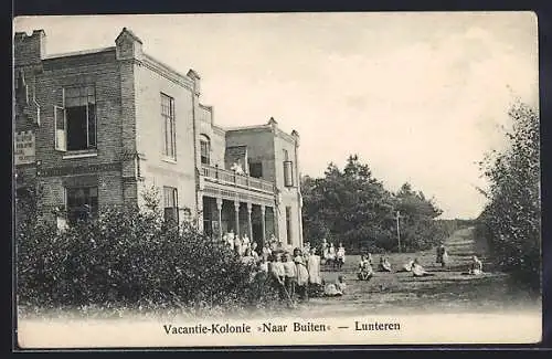 AK Lunteren, Vacantie-Kolonie Naar Buiten