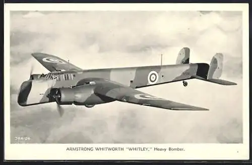 AK Armstrong Whitworth Whitley, Heavy Bomber
