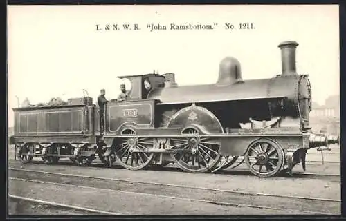 AK englische Eisenbahn L&N.W.R John Ramsbottom No. 1211
