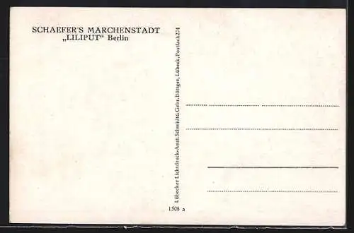AK Berlin-Niederschönhausen, Schäfers Märchenstadt Liliput, Liliputaner Gruppenfoto
