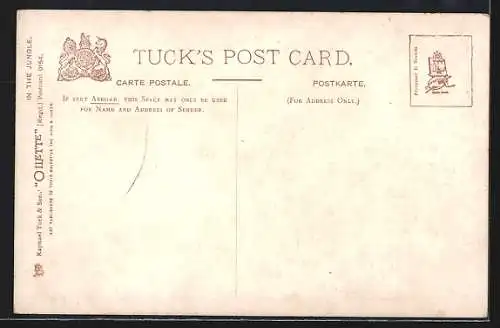 Künstler-AK Tigress an cubs, Tigerin mit ihren Jungtieren