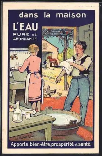 AK L`eau pure et Abondante, Reklame