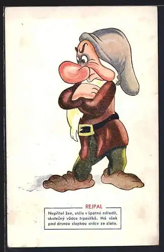 AK Grincheux, Zwerg aus Schneewittchen