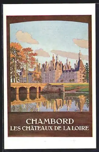 Künstler-AK Chambord, les Chateaux de la Loire