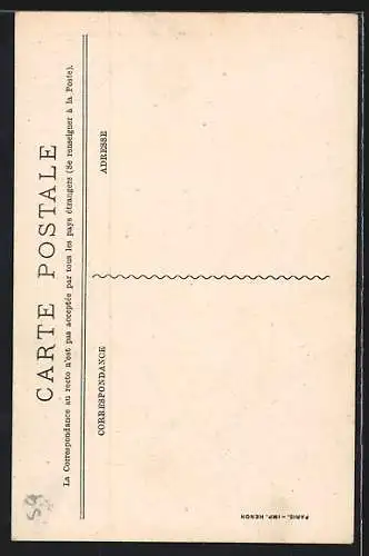 Künstler-AK Chemin de Fer de L`Etat, Excursion en Brtagne, Tourismus