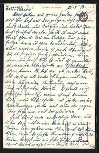 Künstler-AK Philip Boileau: A Little Devil, Mutter schaut misstrauisch auf ihr Baby mit Löffel