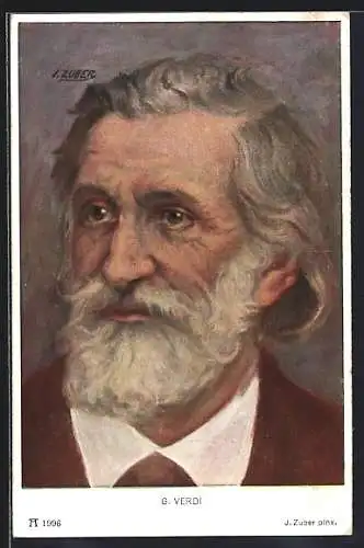 Künstler-AK Portrait Giuseppe Verdi