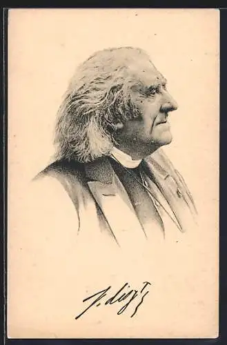 AK Portrait Franz von Liszt, Komponist, 1811-1886