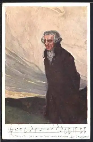 Künstler-AK Komponist Joseph Haydn, Die Schöpfung