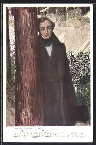 AK Felix Mendelssohn-Bartholdy, 1809-1847, Frühlingslied