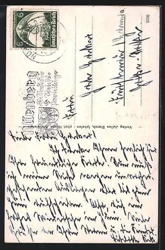 AK Iphofen, Rödelseer-Tor mit Strassenpartie