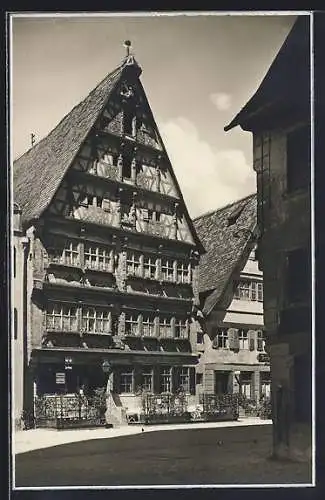 AK Dinkelsbühl, Gasthaus Deutsches Haus