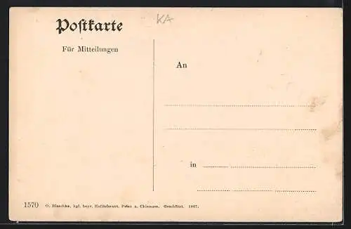 AK Bach bei Hohenaschau, Ortsansicht aus der Vogelschau
