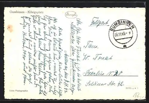 AK Gumbinnen, Königsplatz