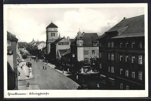 AK Gumbinnen, Blick in die Königstrasse