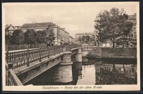 AK Gumbinnen, Partie bei der alten Brücke