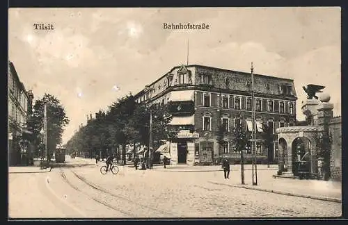 AK Tilsit, Bernecker Cigarren in der Bahnhofstrasse