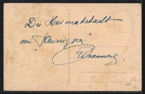 AK Insterburg, Geschäfte in der Hindenburgstrasse