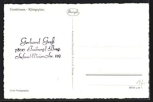 AK Gumbinnen, Königsplatz