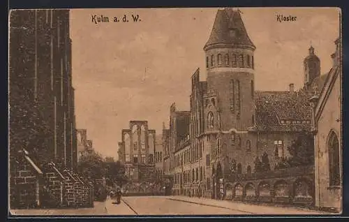 AK Kulm a. d. W., Blick auf das Kloster