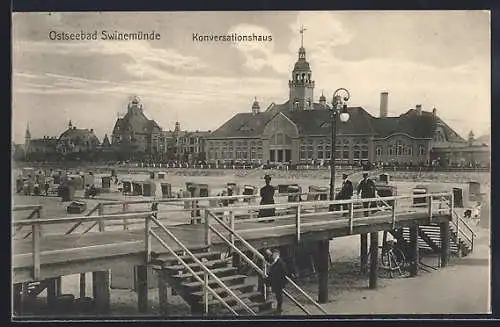 AK Swinemünde, Ostseebad, Konversationshaus