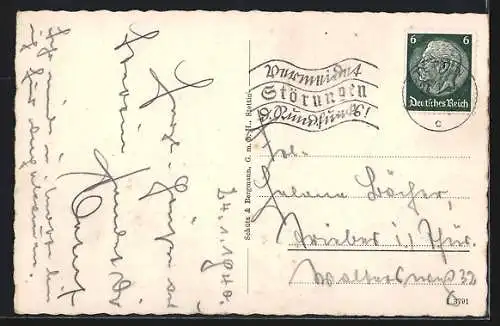 AK Stettin, Berlinertor-Rückseite