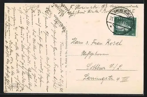 AK Swinemünde, Ostseebad, Partie am Bollwerk