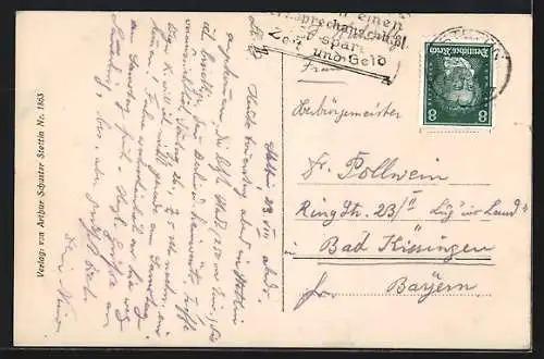 AK Stettin, Rathaus und Manzelbrunnen