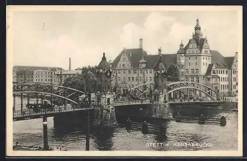 AK Stettin, Hansabrücke