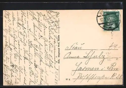 AK Swinemünde, Der Kurhausgarten im Seebad