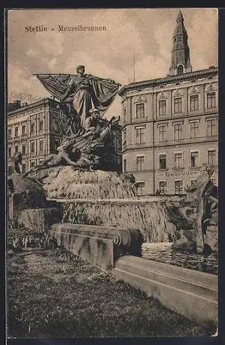 AK Stettin, Geschäft mit Menzelbrunnen