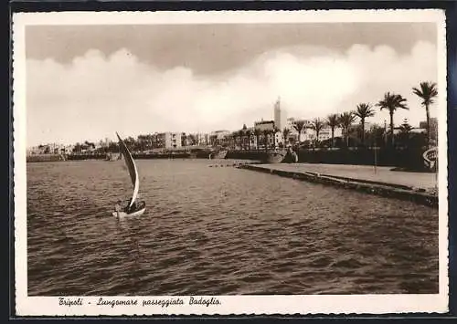 AK Tripoli, Lungomare passeggiata Badoglio