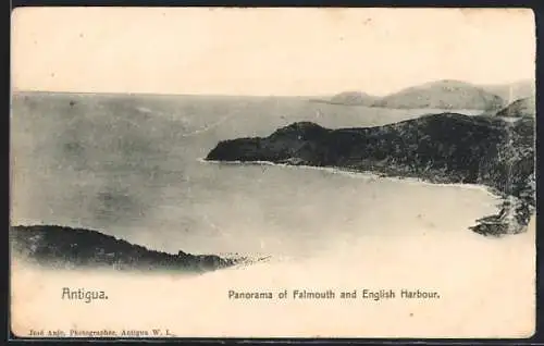 AK Antigua, Panorama of Falmouth and English Harbour