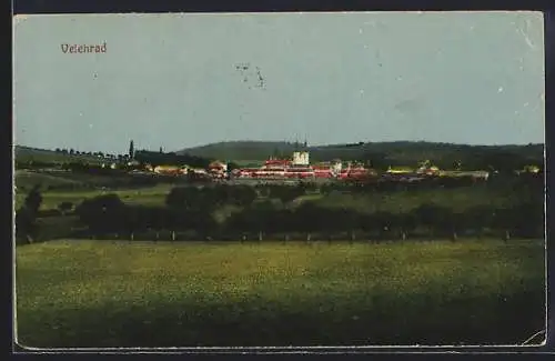 AK Velehrad, Panorama mit Kirche