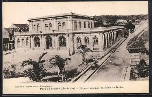 AK Fort-de-France, Facade Principale de Palais de Justice