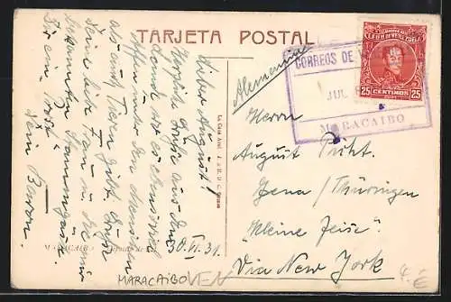 AK Maracaibo, Teilansicht vom Wasser aus