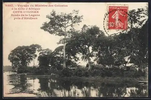 AK Abidjean, Voyage du Ministre des Colonies, Bords de la Lagune