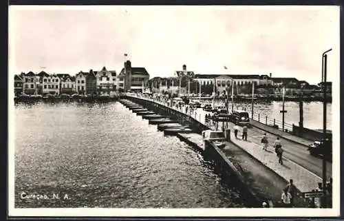 AK Otrabanda /Curacao, Ponton Bridge across the Harbor