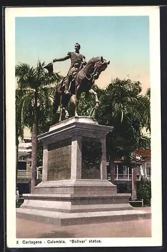 AK Cartagena, Bolivar Statue