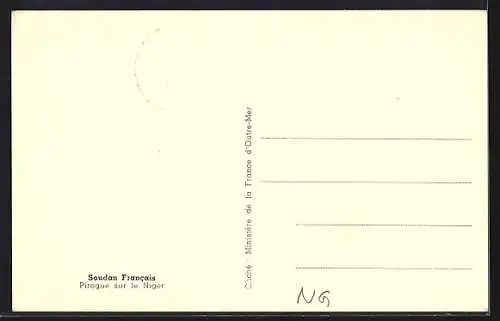 AK Soudan Francais, Pirogue sur le Niger