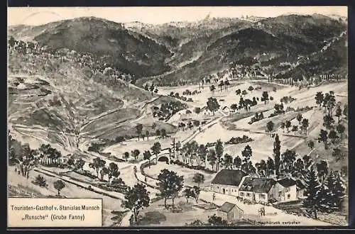 Künstler-AK sign. Hans Pernat: Kipfenberg /Landkreis Eichstätt, Touristen-Gasthof Runsche Grube Fanny