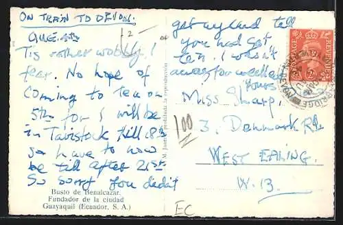 AK Guayaquil, Busto de Benalcazar, Fundador de la ciudad