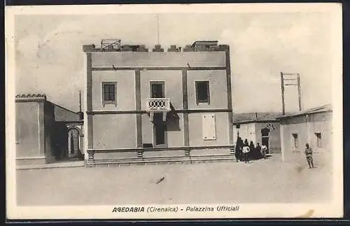 AK Agedabia /Cirenaica, Palazzina Ufticiali
