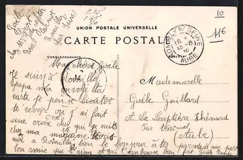 AK Romilly-sur-Seine, Le Rond-Point de la Rue Carnot