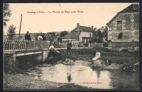 AK Chennegy, Le Moulin du Haut et les Ponts