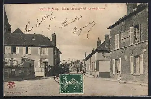 AK Bouilly, Rue de l`Hôtel-de-Ville, La Gendarmerie