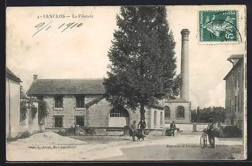 AK Lenclos, La Filature et la cheminée industrielle